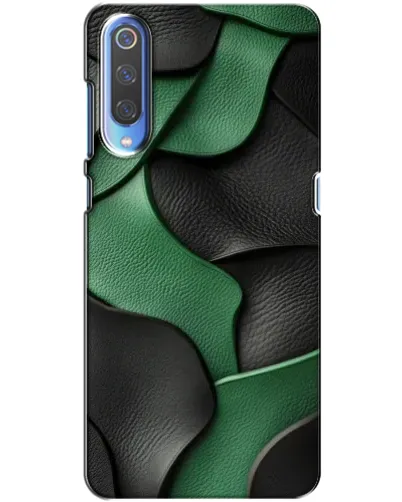Чехол для Xiaomi Mi 9 с картинкой «Зеленые кожаные волны»