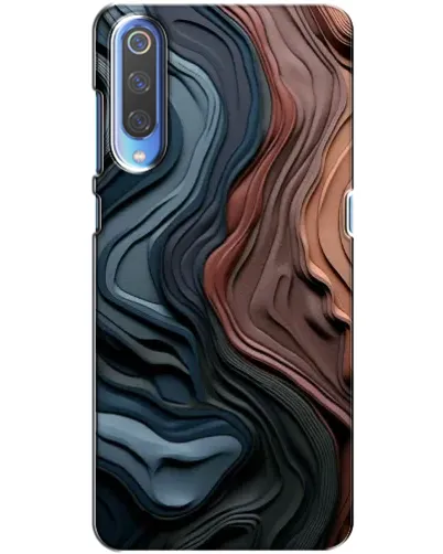 Чехол для Xiaomi Mi 9 с картинкой «Цветные волны каньона»