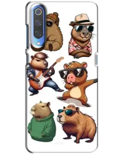Чохол для Xiaomi Mi 9 з картинкою «Круті капібари музиканти» Чохол для Xiaomi Mi 9 з картинкою «Круті капібари музиканти»