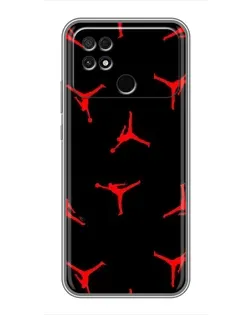 Чохол для Xiaomi POCO C40 з картинкою «Jordan Red Pattern»