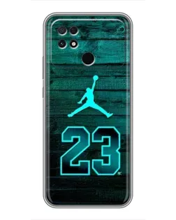 Чохол для Xiaomi POCO C40 з картинкою «Jordan Cyan 23»