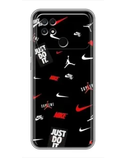 Чохол для Xiaomi POCO C40 з картинкою «Nike Mix Pattern»