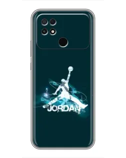 Чохол для Xiaomi POCO C40 з картинкою «Jordan Blue Fire»
