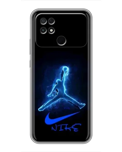 Чохол для Xiaomi POCO C40 з картинкою «Jordan Neon Blue» Чохол для Xiaomi POCO C40 з картинкою «Jordan Neon Blue»