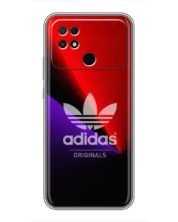 Чехол для Xiaomi POCO C40 с картинкой «Adidas Red Neon»