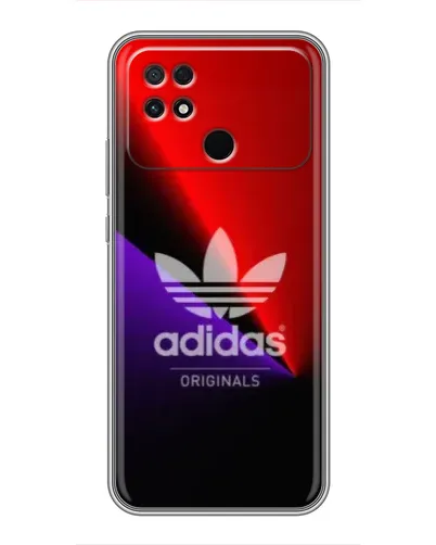 Чехол для Xiaomi POCO C40 с картинкой «Adidas Red Neon»