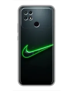 Чохол для Xiaomi POCO C40 з картинкою «Неоновий контур Nike»