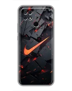 Чохол для Xiaomi POCO C40 з картинкою «Nike — ефект розломів» Чохол для Xiaomi POCO C40 з картинкою «Nike — ефект розломів»