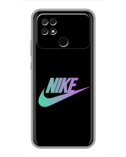 Чехол для Xiaomi POCO C40 с картинкой «Nike — городская ночь»