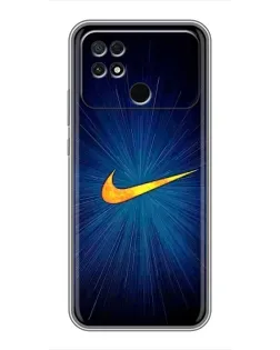 Чохол для Xiaomi POCO C40 з картинкою «Синій пульс Nike» Чохол для Xiaomi POCO C40 з картинкою «Синій пульс Nike»