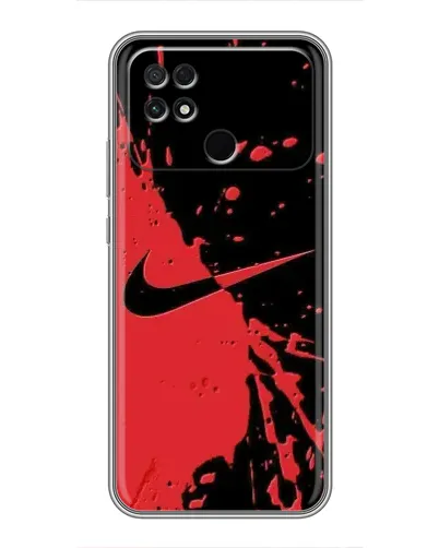 Чехол для Xiaomi POCO C40 с картинкой «Красные брызги Nike» Чехол для Xiaomi POCO C40 с картинкой «Красные брызги Nike»