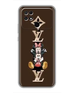 Чехол для Xiaomi POCO C40 с картинкой «LV и Микки Маус» Чехол для Xiaomi POCO C40 с картинкой «LV и Микки Маус»