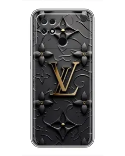 Чехол для Xiaomi POCO C40 с картинкой «Кожаная текстура LV» Чехол для Xiaomi POCO C40 с картинкой «Кожаная текстура LV»