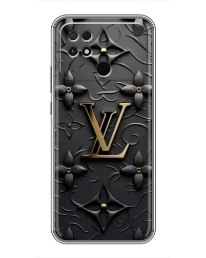 Чехол для Xiaomi POCO C40 с картинкой «Кожаная текстура LV»