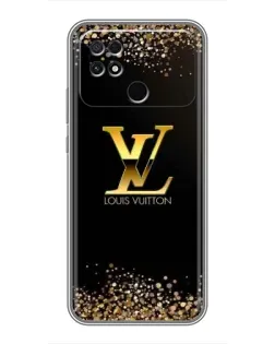 Чехол для Xiaomi POCO C40 с картинкой «LV — золотые искры» Чехол для Xiaomi POCO C40 с картинкой «LV — золотые искры»