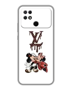 Чехол для Xiaomi POCO C40 с картинкой «LV и Микки Маус» Чехол для Xiaomi POCO C40 с картинкой «LV и Микки Маус»