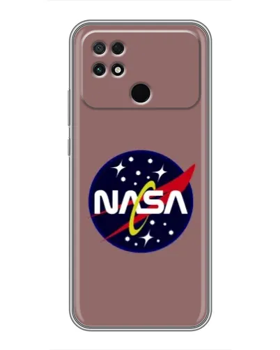 Чехол для Xiaomi POCO C40 с картинкой «NASA — ретро космос»