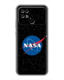 Чехол для Xiaomi POCO C40 с картинкой «NASA — звездное небо»