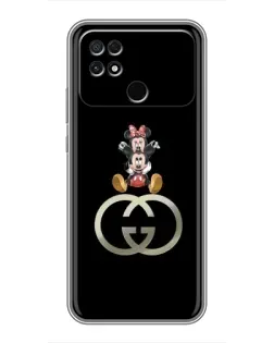 Чохол для Xiaomi POCO C40 з картинкою «Мінні Маус на лого»