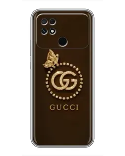 Чохол для Xiaomi POCO C40 з картинкою «Gucci — золотий метелик»