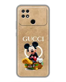 Чохол для Xiaomi POCO C40 з картинкою «Міккі Маус Gucci — крафт»