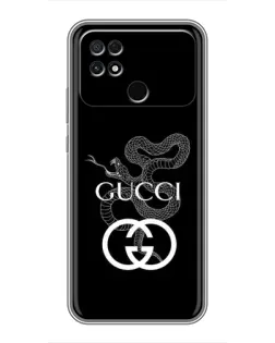 Чохол для Xiaomi POCO C40 з картинкою «Gucci — срібна змія»