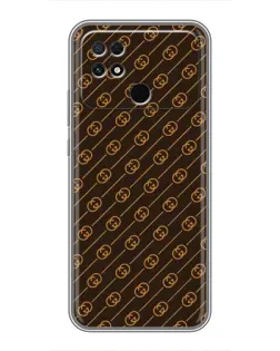 Чохол для Xiaomi POCO C40 з картинкою «Gucci — золоті діагоналі»