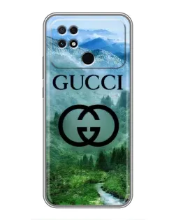 Чохол для Xiaomi POCO C40 з картинкою «Gucci — гірський пейзаж»