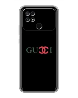 Чохол для Xiaomi POCO C40 з картинкою «Gucci — червоний градієнт»