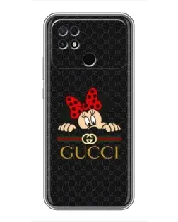 Чохол для Xiaomi POCO C40 з картинкою «Мінні Маус Gucci — чорний»