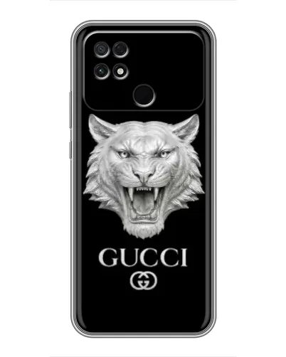 Чехол для Xiaomi POCO C40 с картинкой «Gucci — серебряный лев» Чехол для Xiaomi POCO C40 с картинкой «Gucci — серебряный лев»