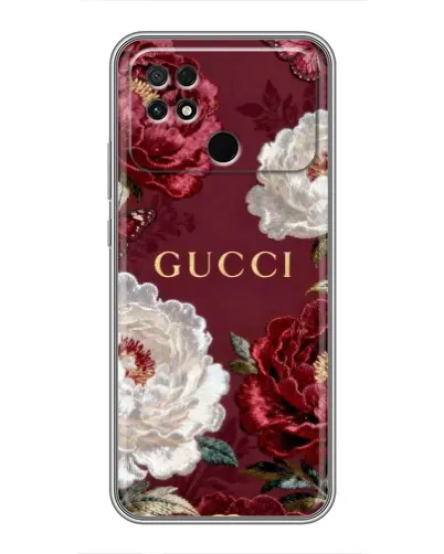 Чехол для Xiaomi POCO C40 с картинкой «Gucci — бордовые розы» Чехол для Xiaomi POCO C40 с картинкой «Gucci — бордовые розы»