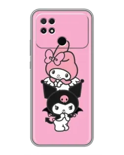 Чехол для Xiaomi POCO C40 с картинкой «My Melody и Kuromi» Чехол для Xiaomi POCO C40 с картинкой «My Melody и Kuromi»