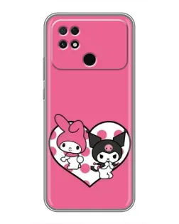 Чехол для Xiaomi POCO C40 с картинкой «Kuromi и My Melody» Чехол для Xiaomi POCO C40 с картинкой «Kuromi и My Melody»