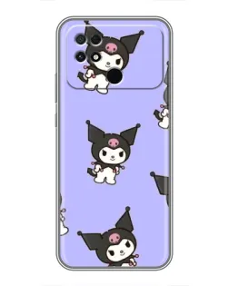 Чехол для Xiaomi POCO C40 с картинкой «Паттерн с Kuromi» Чехол для Xiaomi POCO C40 с картинкой «Паттерн с Kuromi»