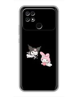 Чехол для Xiaomi POCO C40 с картинкой «My Melody и Kuromi» Чехол для Xiaomi POCO C40 с картинкой «My Melody и Kuromi»