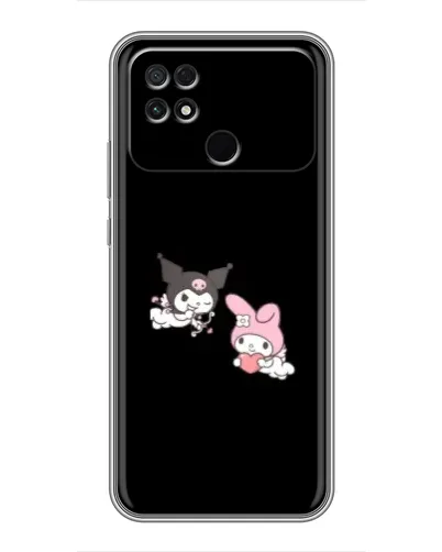 Чехол для Xiaomi POCO C40 с картинкой «My Melody и Kuromi»