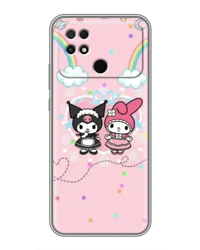 Чехол для Xiaomi POCO C40 с картинкой «My Melody и Kuromi»