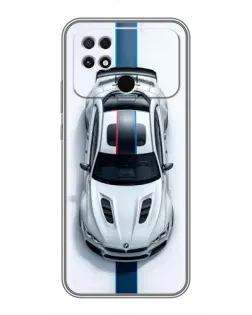 Чехол для Xiaomi POCO C40 с картинкой «Вид сверху — BMW M»