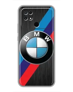 Чехол для Xiaomi POCO C40 с картинкой «BMW M-stripes стиль»