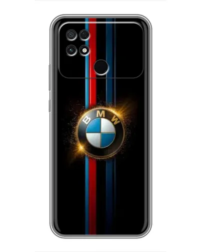 Чехол для Xiaomi POCO C40 с картинкой «BMW M-Power неон»