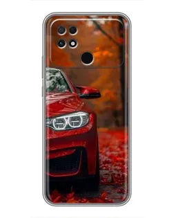 Чехол для Xiaomi POCO C40 с картинкой «Осенняя BMW M4»