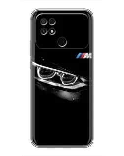 Чехол для Xiaomi POCO C40 с картинкой «BMW — взгляд тигра»