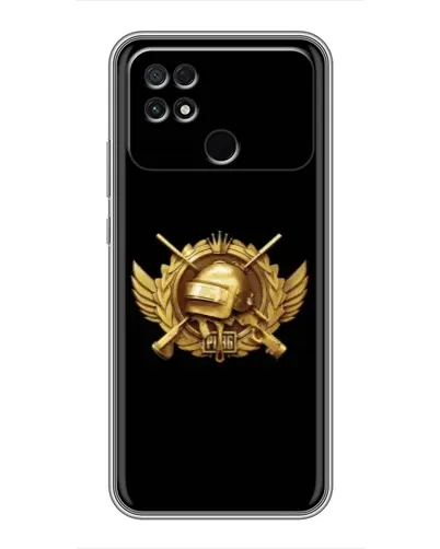 Чохол для Xiaomi POCO C40 з картинкою «PUBG — помаранчевий градієнт»