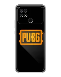 Чохол для Xiaomi POCO C40 з картинкою «PUBG — рамка лого»