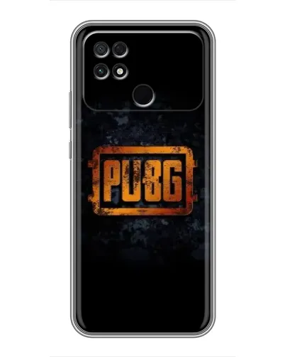 Чохол для Xiaomi POCO C40 з картинкою «PUBG — золотий логотип»