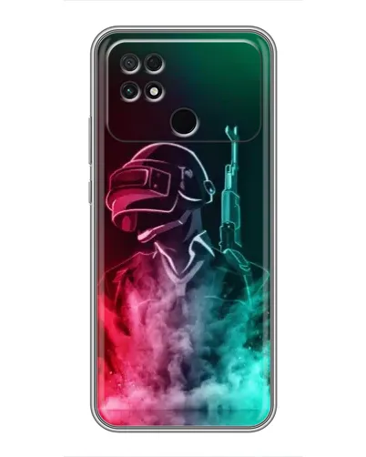 Чохол для Xiaomi POCO C40 з картинкою «PUBG — вогняний воїн»