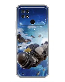 Чохол для Xiaomi POCO C40 з картинкою «Десант PUBG — стрибок»