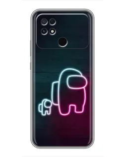 Чехол для Xiaomi POCO C40 с картинкой «Among Us неон-арт» Чехол для Xiaomi POCO C40 с картинкой «Among Us неон-арт»