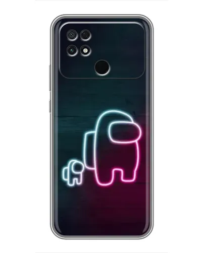Чехол для Xiaomi POCO C40 с картинкой «Among Us неон-арт» Чехол для Xiaomi POCO C40 с картинкой «Among Us неон-арт»